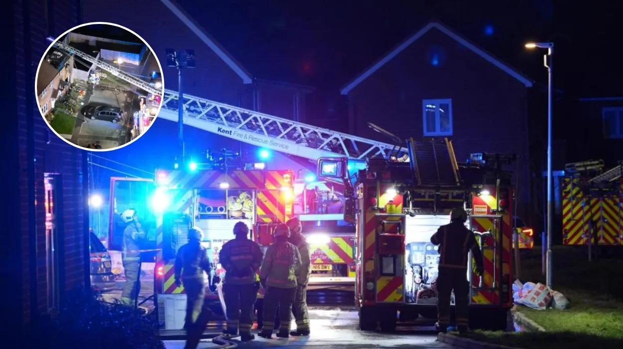 Child dies and another taken to hospital after house fire in Kent