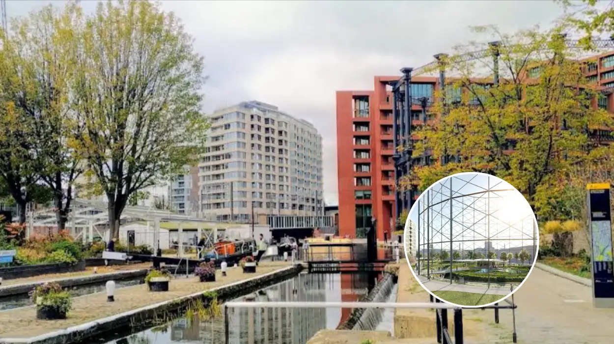 Southwark's Gasholder No. 13 to Host Wild Swimming Pond