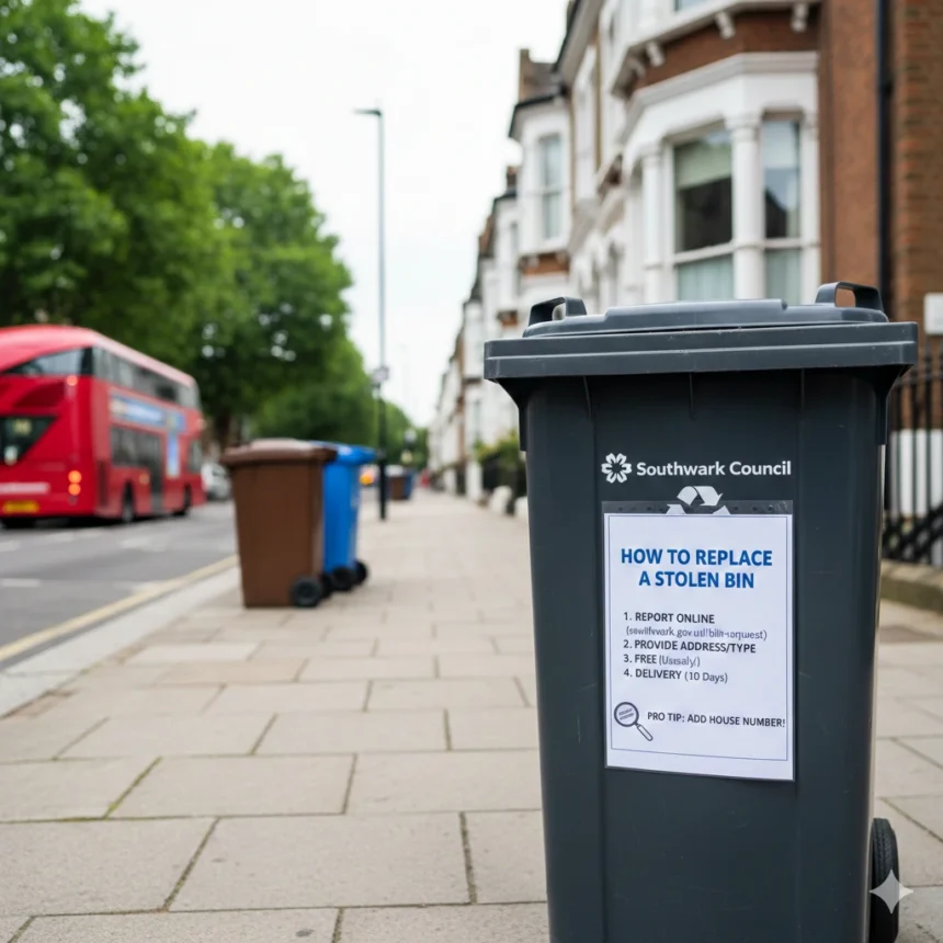 How to replace a stolen bin in Southwark easily