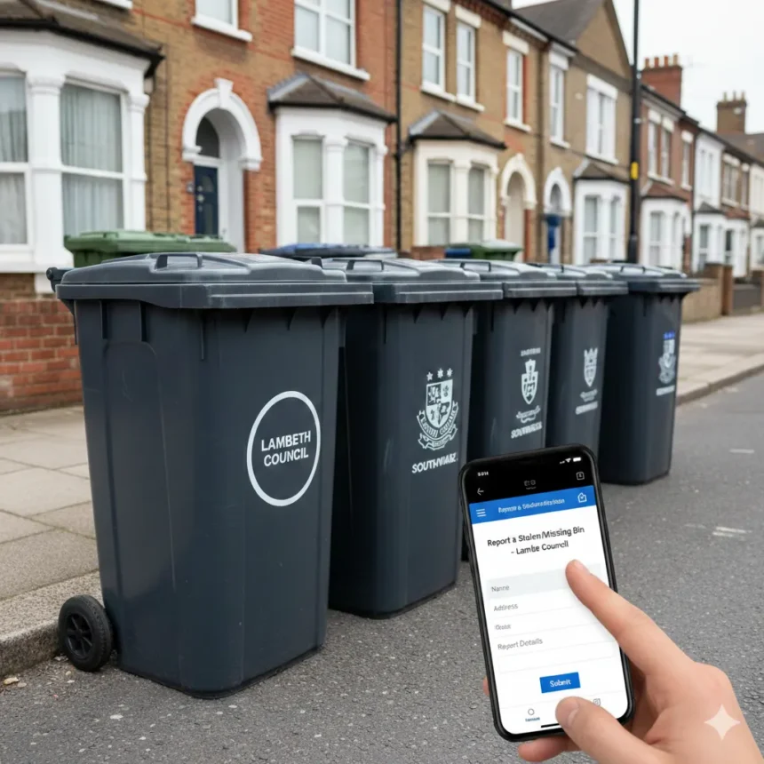 How to replace a stolen refuse bin in Lambeth