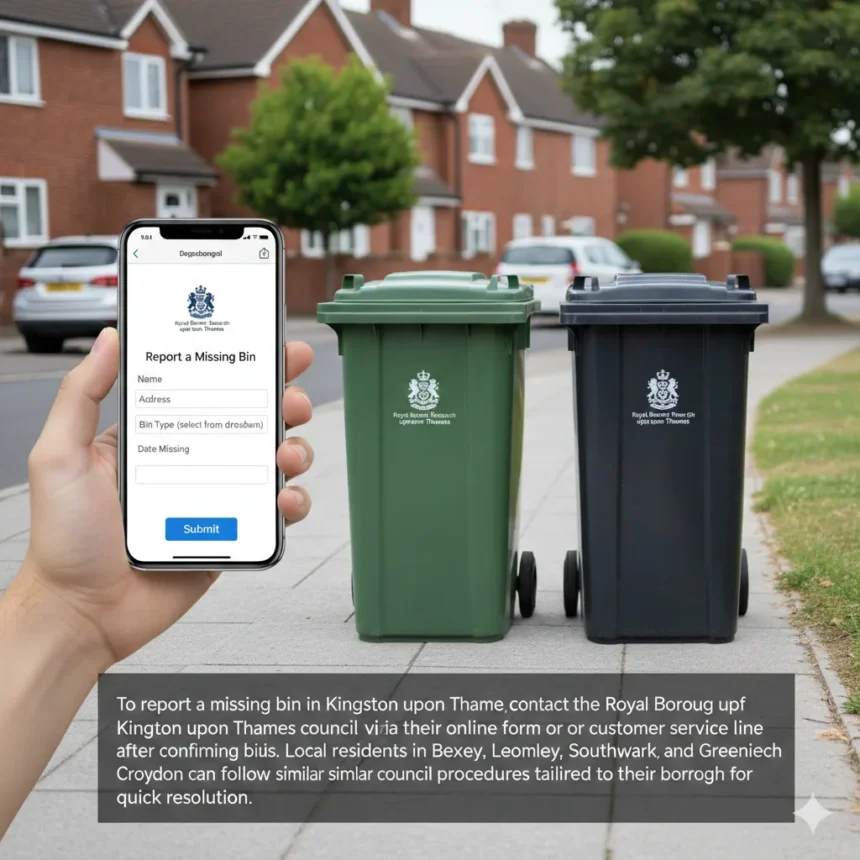 How to report a missing bin in Kingston upon Thames