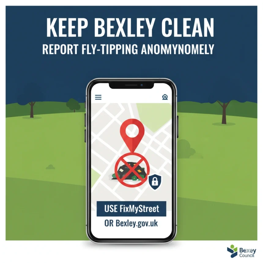 How to report fly-tipping in Bexley anonymously
