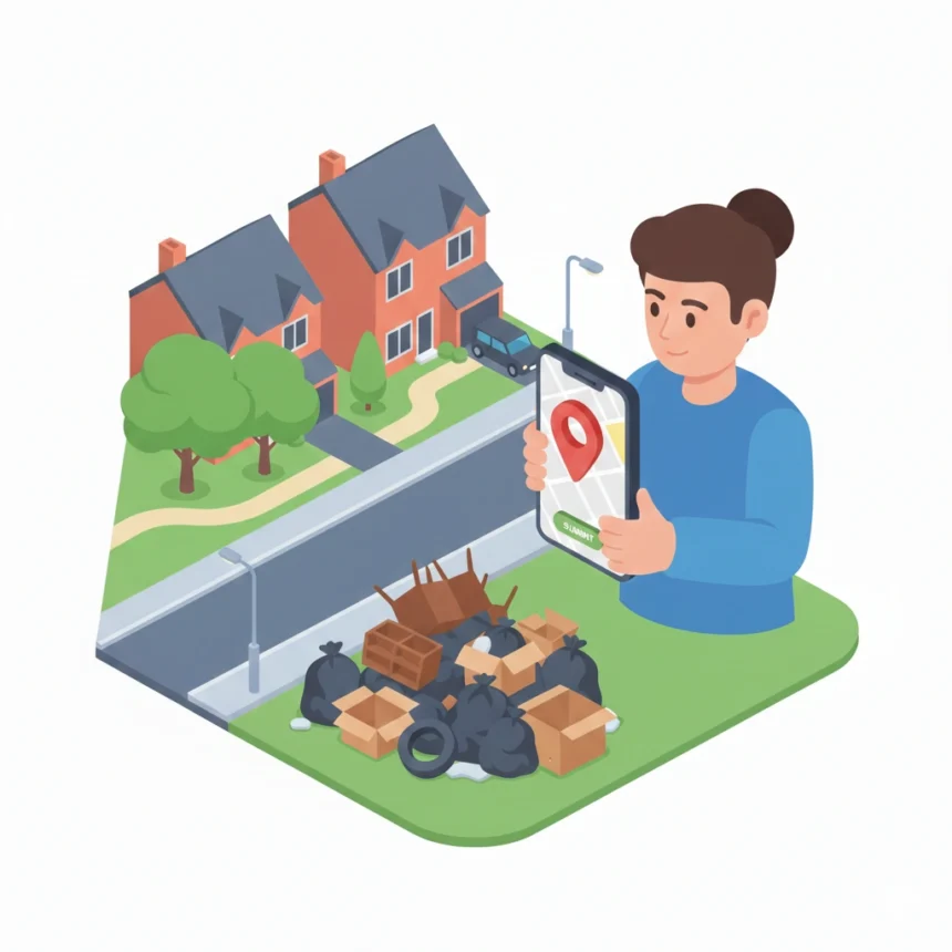 How to use the Bromley app to report fly-tipping