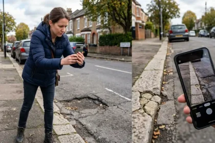 How to report Merton road repairs and broken kerbs