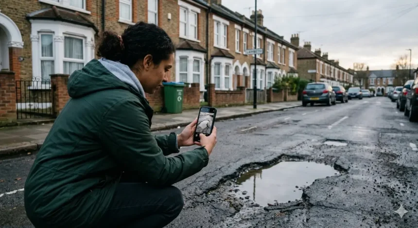 How to report dangerous potholes to Lambeth Council