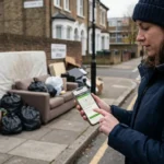 How to report fly-tipping in Southwark via the app