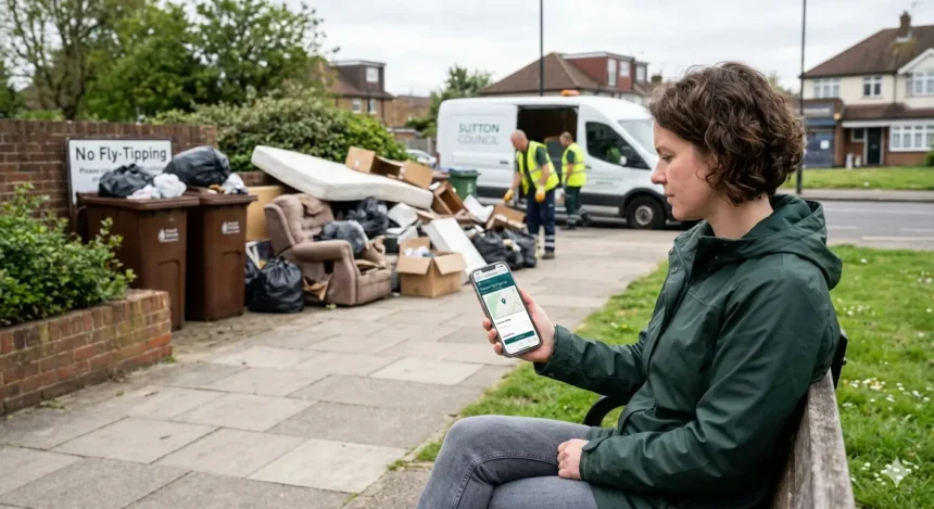 How to report fly-tipping to Sutton Council online