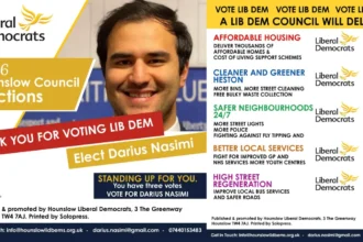 British Afghan Lib Dem candidate in Hounslow 2026 elections