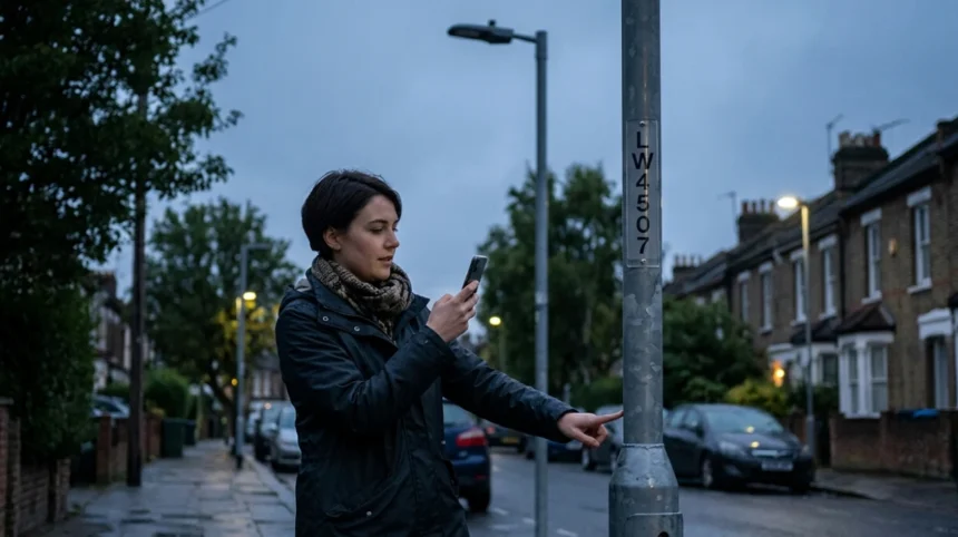 How to report broken street lights to Lewisham Council