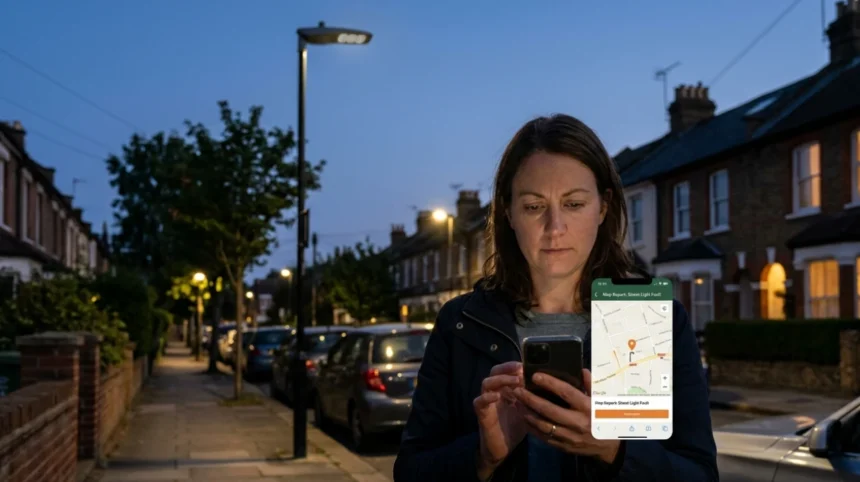 How to use Bromley’s online map to report street light faults