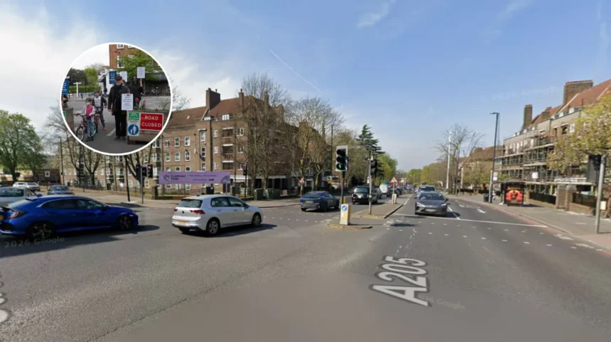South Circular roadworks and delays in Dulwich in 2026
