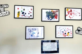 South Croydon nursery marks World Art Day with creative exhibition