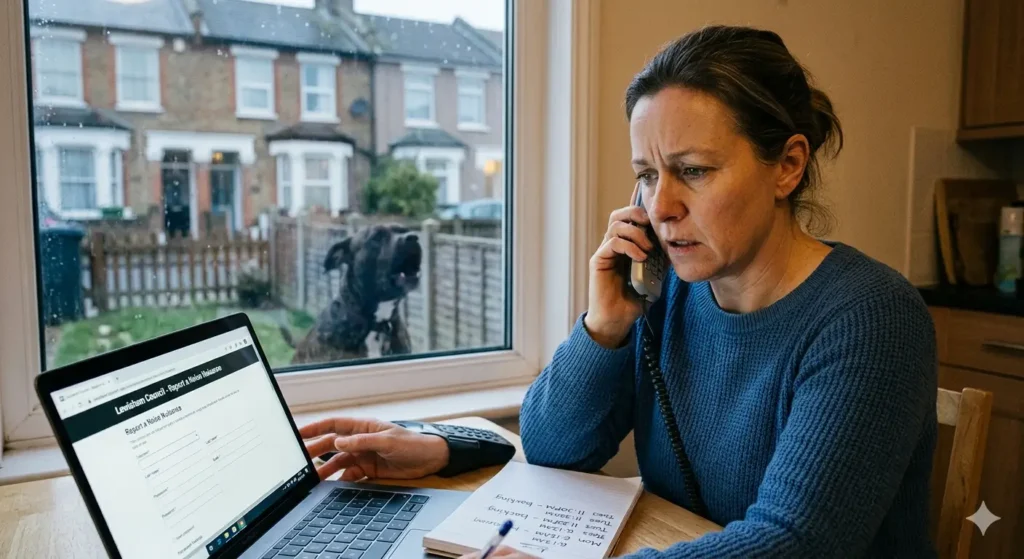 What counts as a reportable dog‑barking problem?