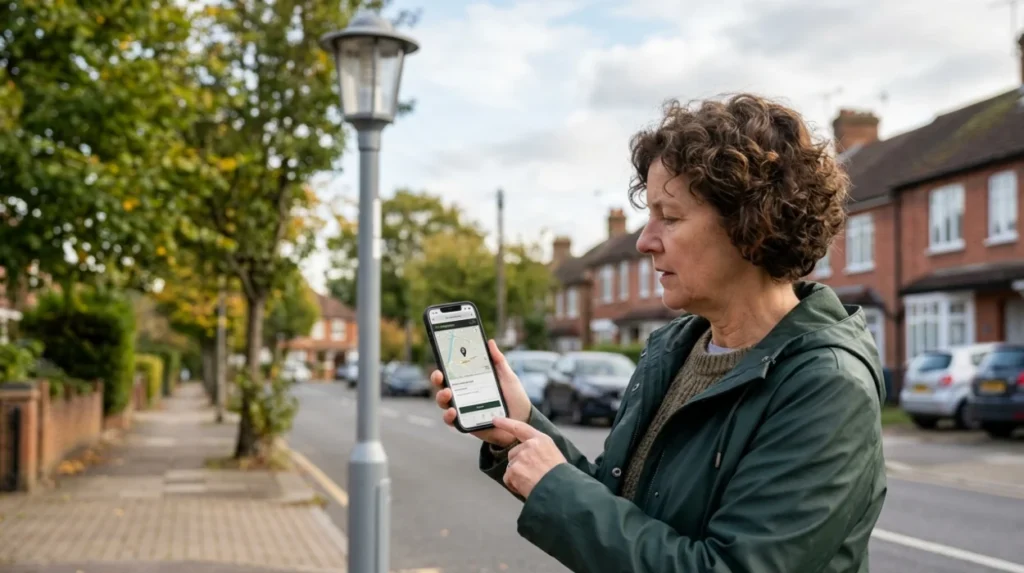What is Bromley’s online map for street light faults?