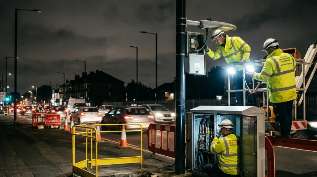Why do some street lights remain unlit for extended periods?