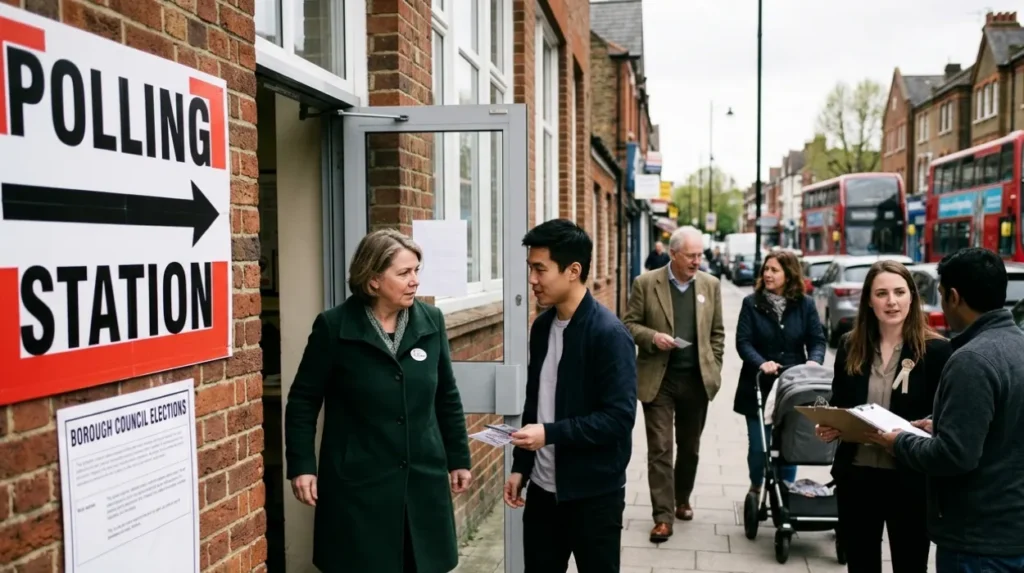 How do local elections in South London compare to national elections?