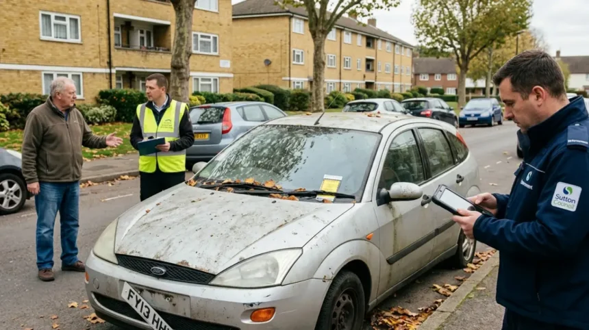 How to report an abandoned car to Sutton Council fast