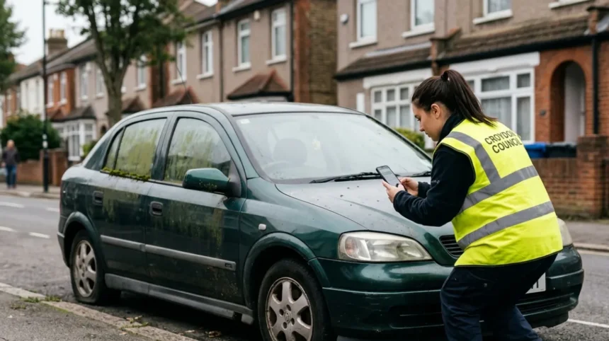 How to report an abandoned vehicle in Croydon via the app