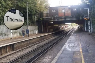 Thameslink Train Delays Due to Bicycle on Tracks Sutton Wimbledon 2026