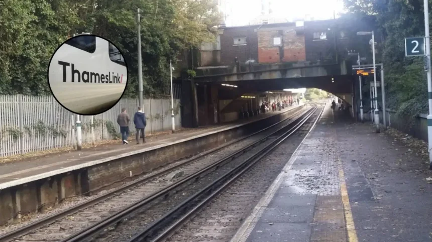 Thameslink Train Delays Due to Bicycle on Tracks Sutton Wimbledon 2026