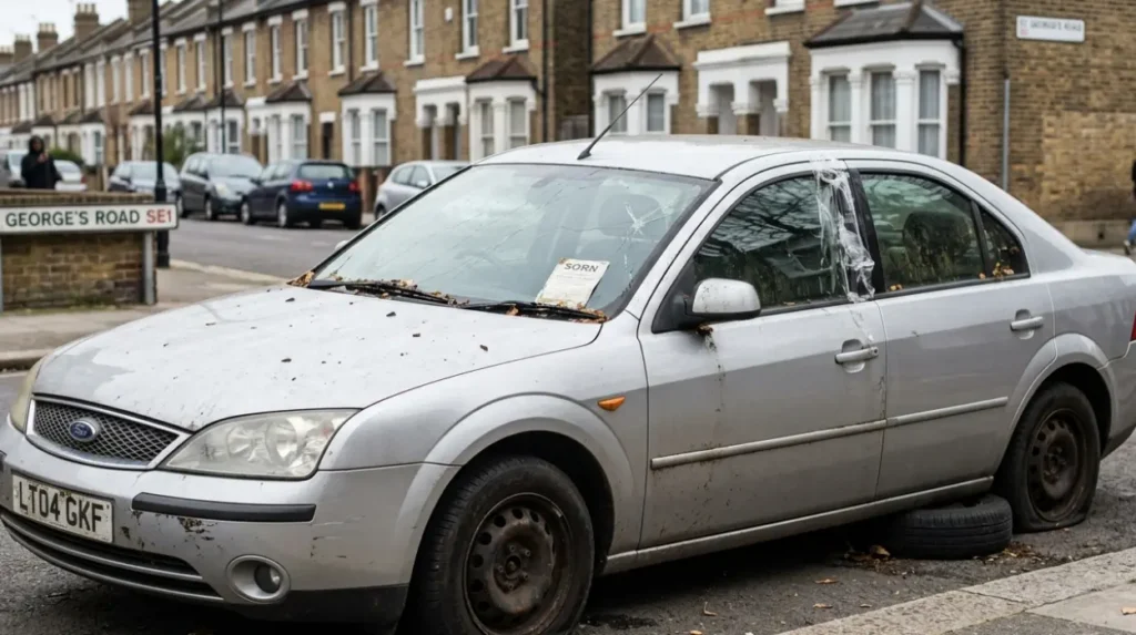 What counts as a dumped car in Southwark?