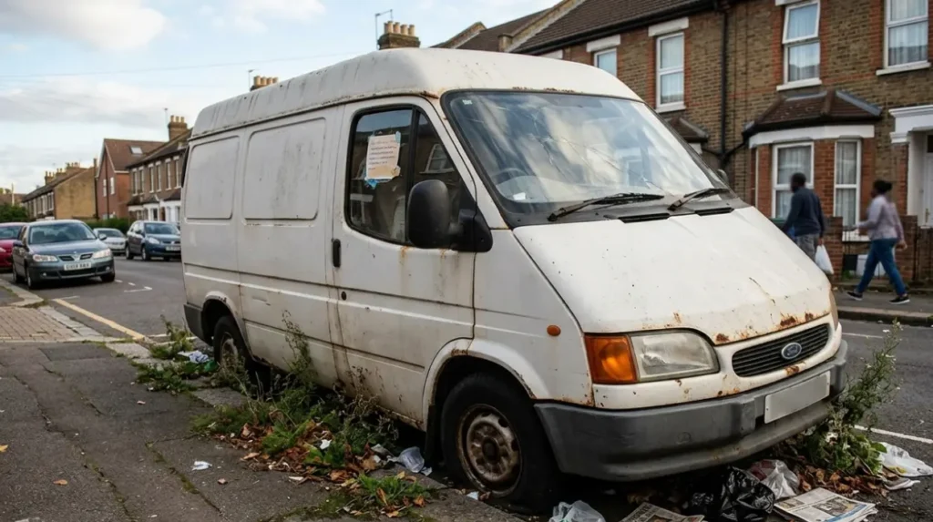 What counts as a dumped vehicle?