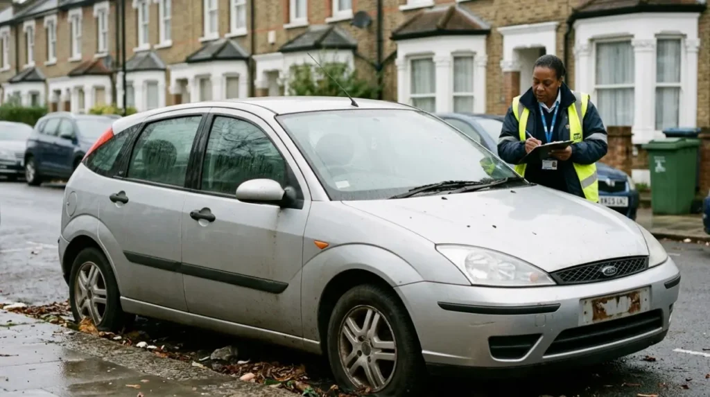 What counts as an abandoned car in Lambeth?