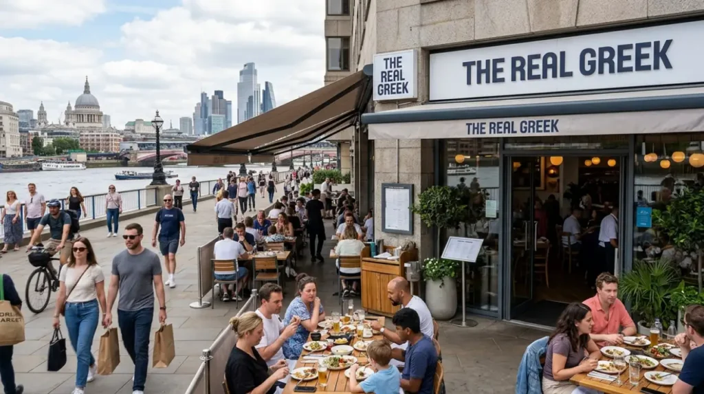 What is “The Real Greek” and how does it relate to South London?