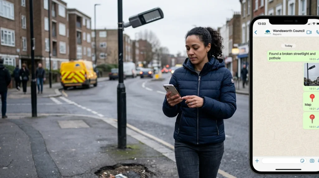 What is Wandsworth’s WhatsApp repair service?