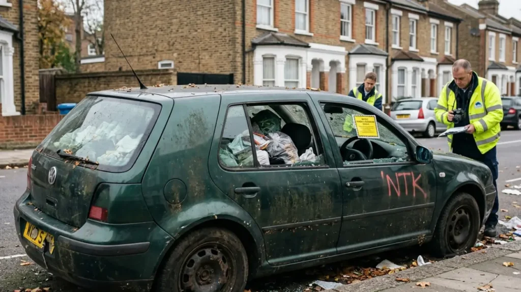 What is an abandoned vehicle in Wandsworth?