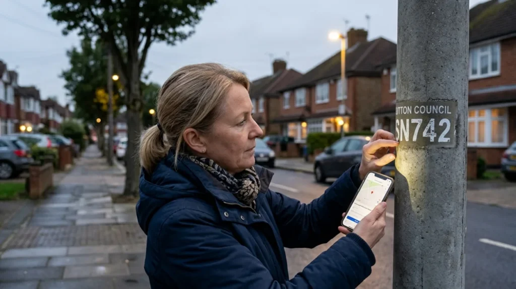 What is the Sutton street light map tool?