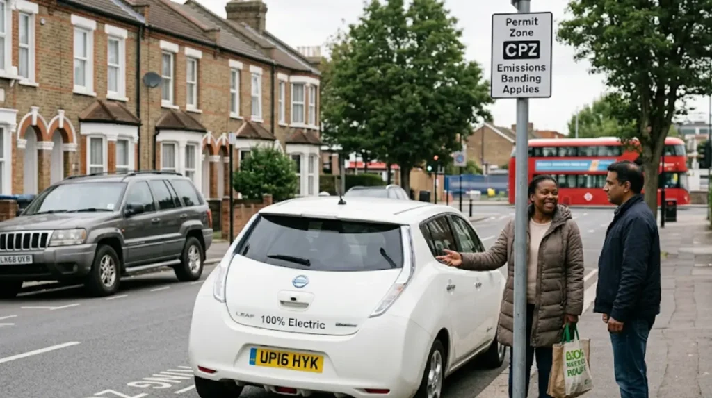 How does emissions-based pricing affect South London residents?
