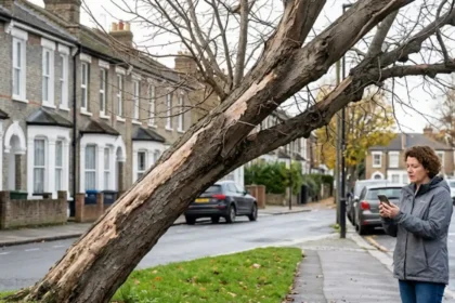 How to report a dead or leaning tree to Croydon Council