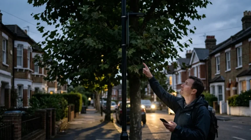How to report a tree blocking street lights in Kingston