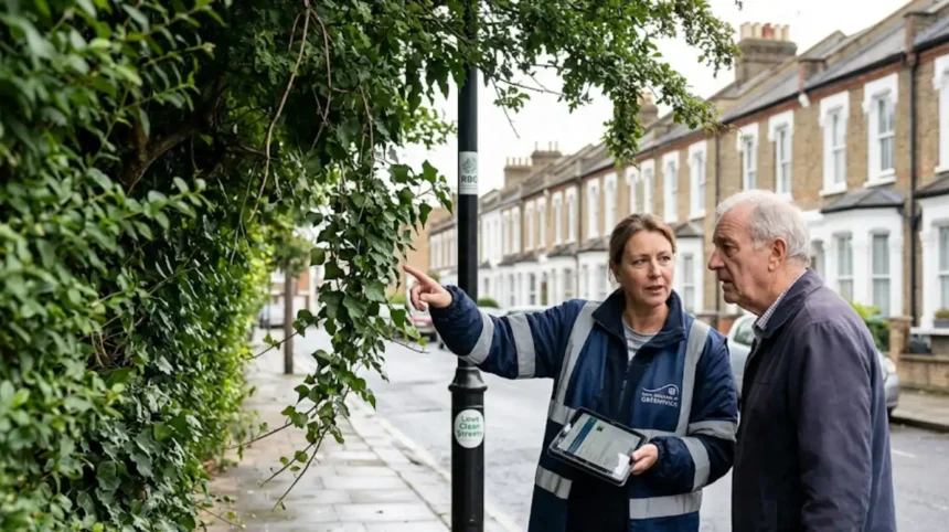 How to report overhanging vegetation in Greenwich online
