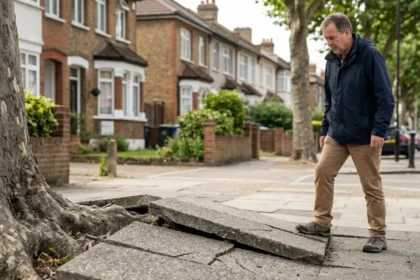 How to report tree damage to pavements in Merton
