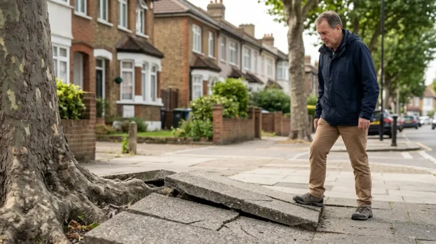 How to report tree damage to pavements in Merton