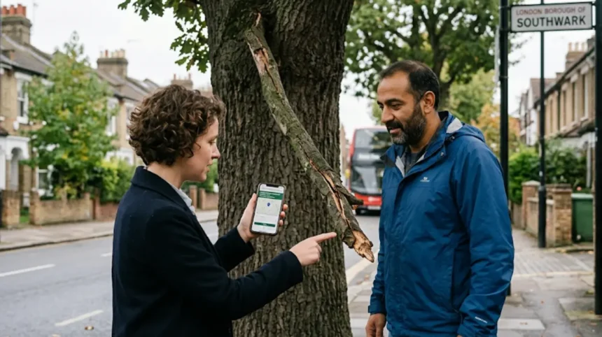 How to use Southwark’s portal for reporting tree hazards