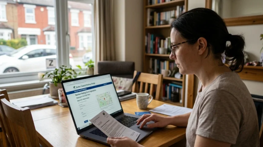 How to use the Sutton parking portal for resident permits