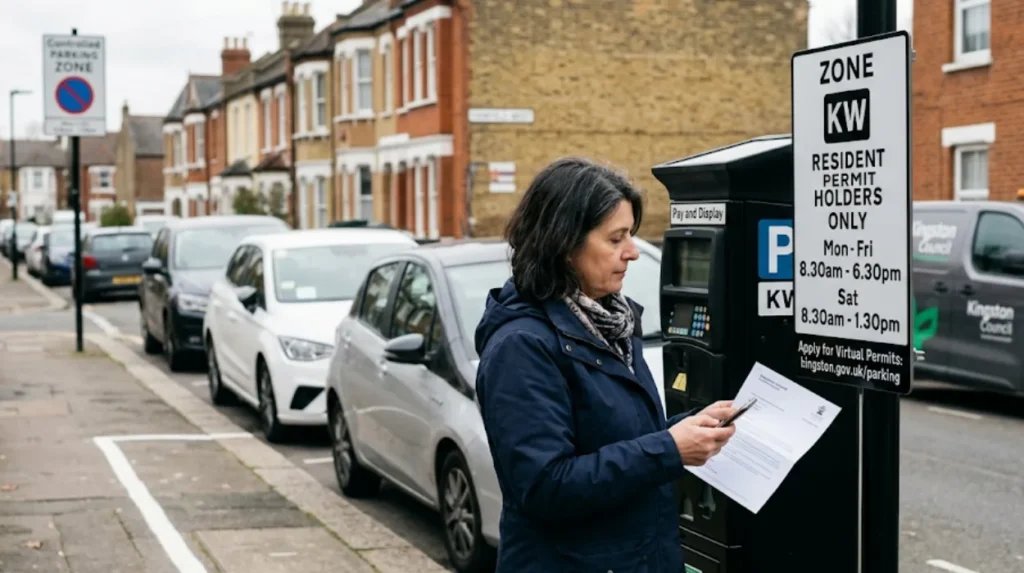 What is a Kingston resident permit in a new CPZ?