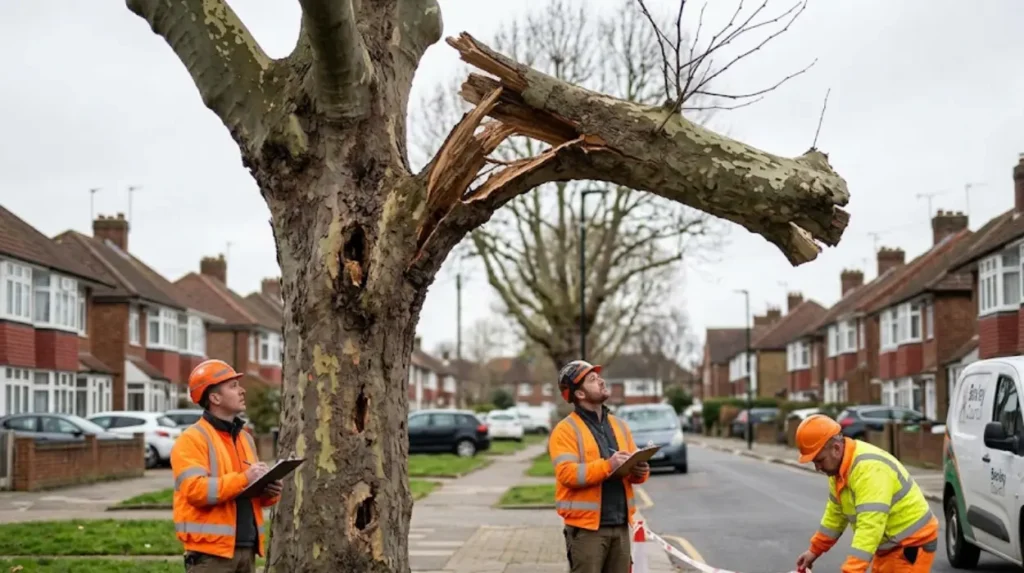 What is a dangerous council tree in Bexley?