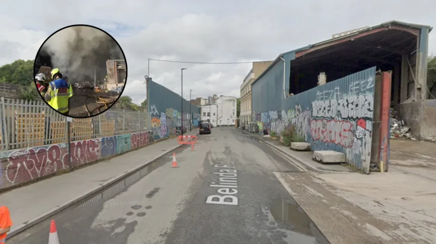 Brixton waste facility fire: 60 firefighters tackle blaze, 2026