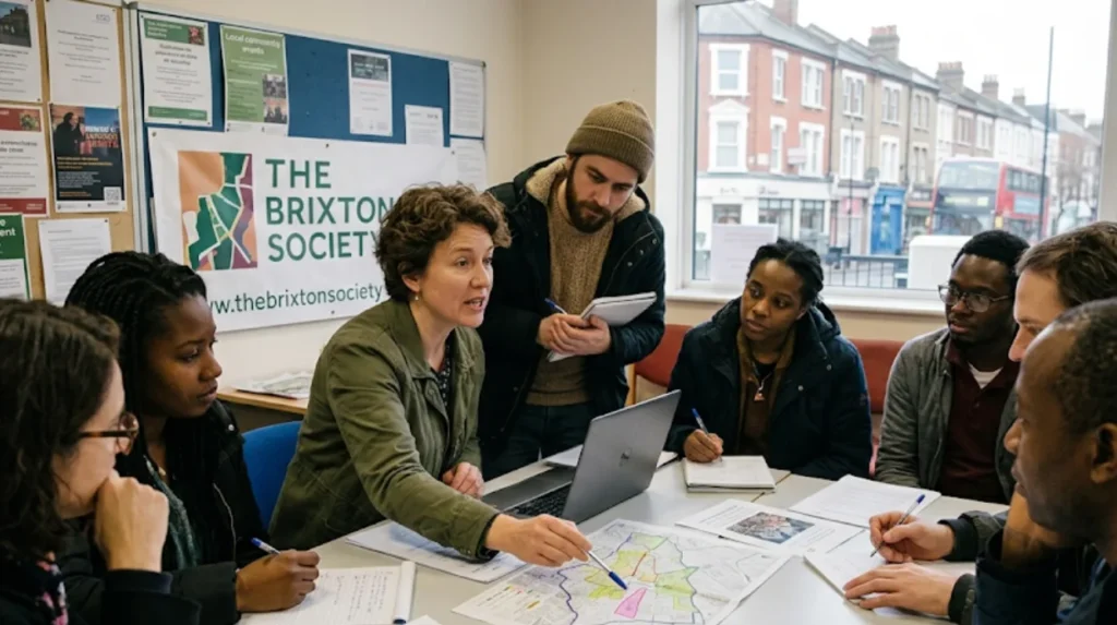 How can community groups strengthen objections to luxury flat schemes in Brixton?