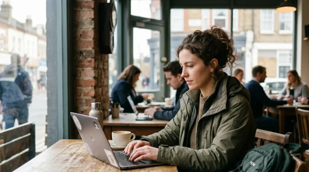 How can digital nomads work remotely during Lewisham walks?
