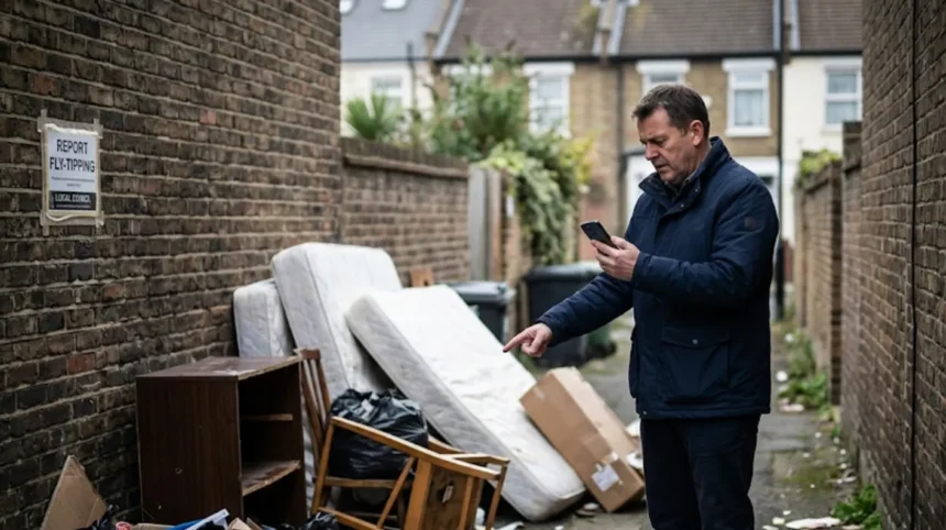 How to report fly-tipping in your South London alleyway