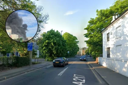 Mitcham flats blaze leaves dozens displaced