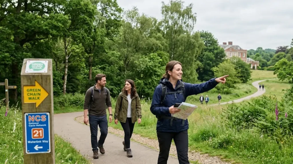 What are the best self-guided walking routes in Lewisham?