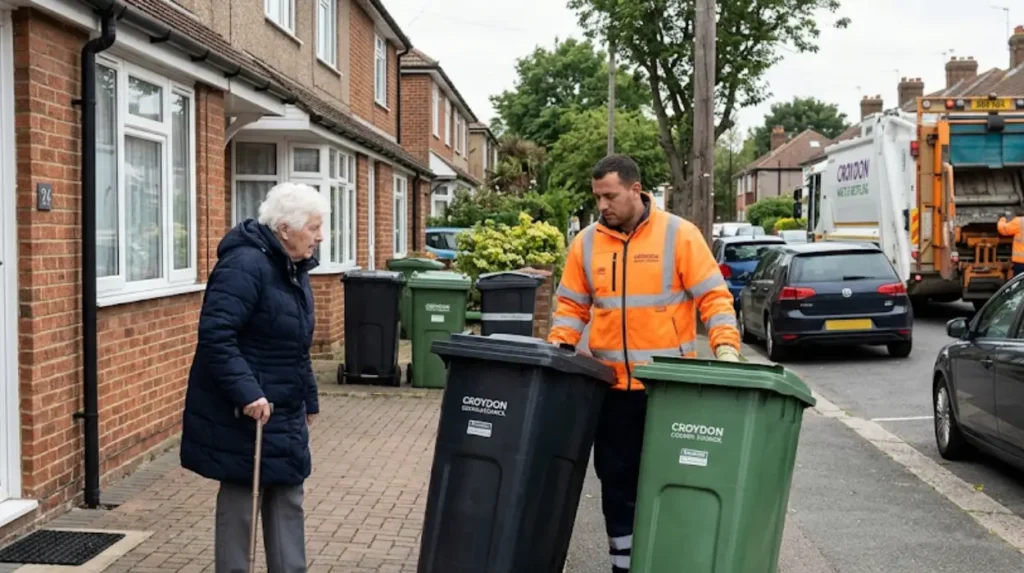 What assistance is available if I cannot put my bin out myself?