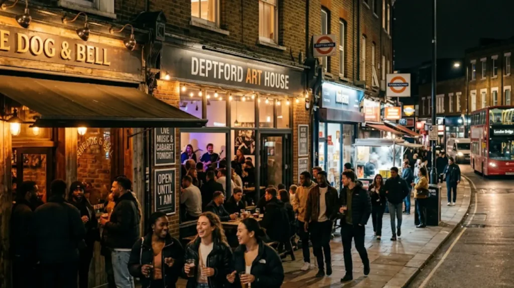 What defines “after dark” experiences in Lewisham?