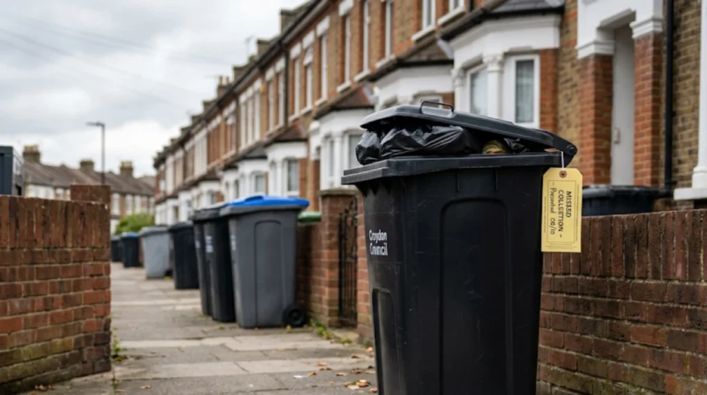 What is a missed bin collection in Croydon and when does it count?